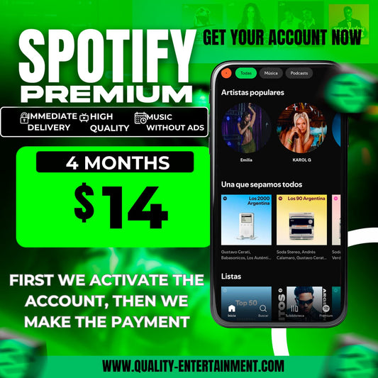 Spotify premium 🎧 4  months